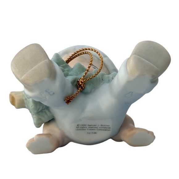 Vintage Precious Moments “Don’t Let the Holidays get you Down” Ceramic Ornament - Picture 4 of 6